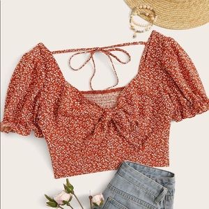 Floral crop top